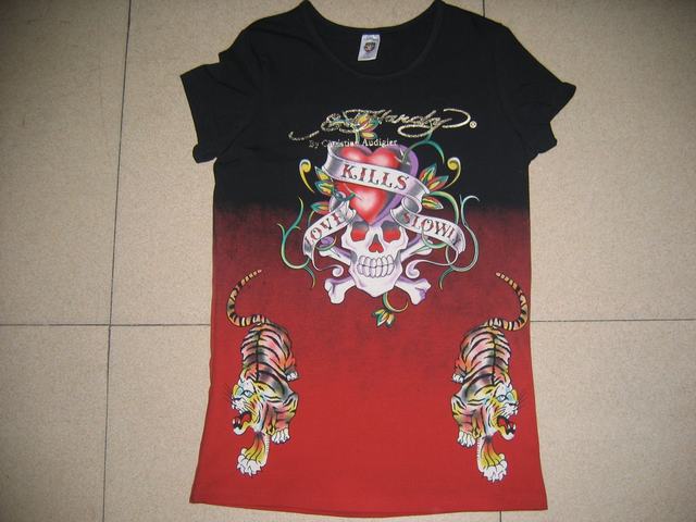 casquette ed hardy blanche,t shirt de rap,T Shirt Ed Hardy Femme Manches Courte