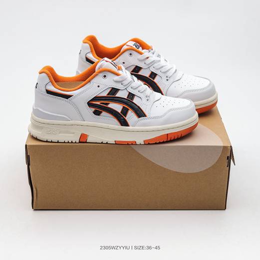 nouvelle asics chaussures femme orange