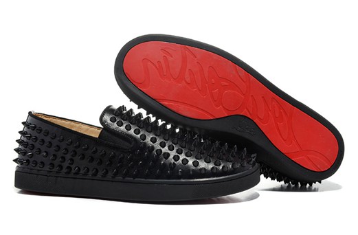 nouvelle christian louboutin fique a vontade red sole leather low-top sneakers