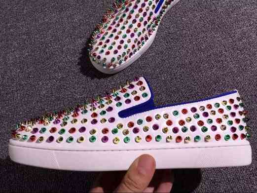 nouvelle christian louboutin loubishark leather low-top sneakers