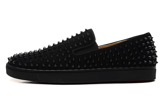 nouvelle christian louboutin mens louis junior spikes low-top sneakers