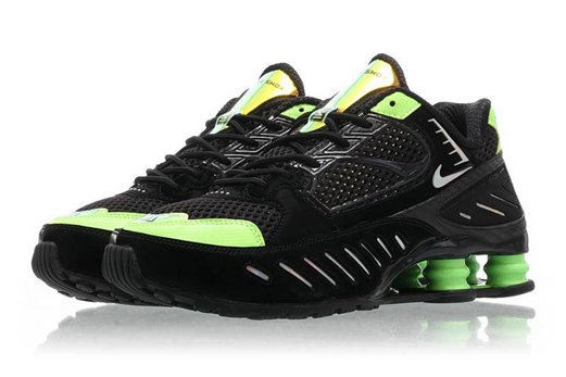 nouvelle nike shox nz black and silver