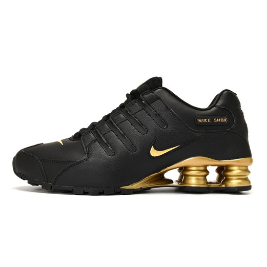 nouvelle nike shox nz dourado e preto