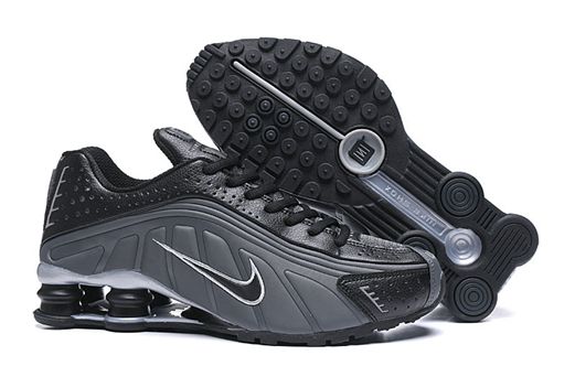 nouvelle nike shox r4 black metallic silver