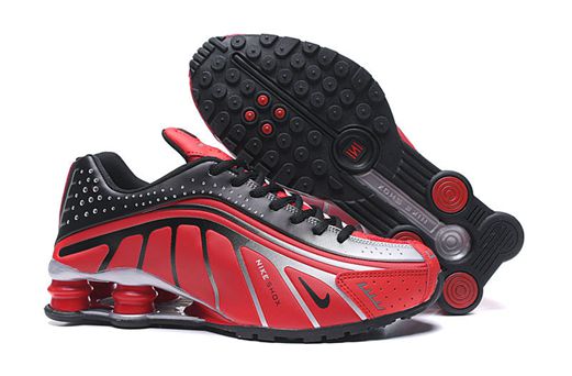 nouvelle nike shox r4 preto e vermelho