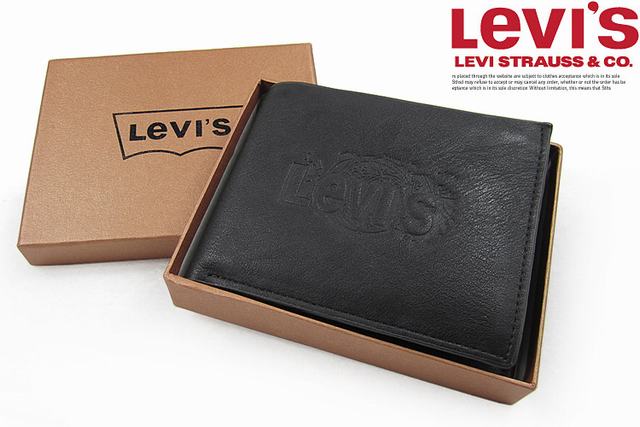 portefeuille cuir marron,portefeuille cuir noir,Levis portefeuille en cuir homme