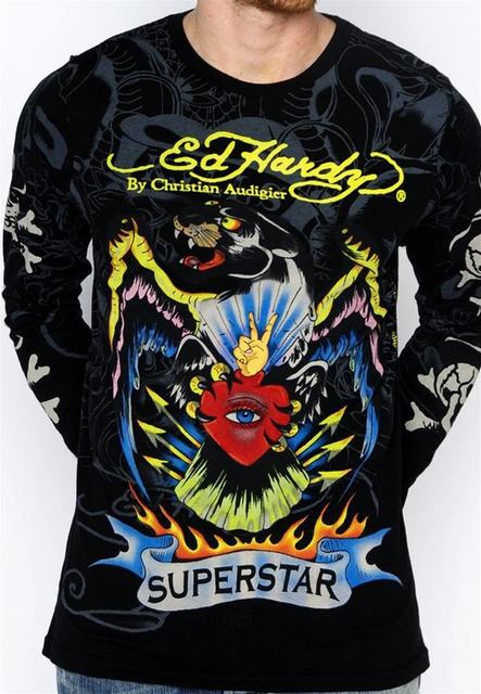 t shirt rock vintage,ed hardy en ligne,T Shirt Ed Hardy Homme Manches Longues