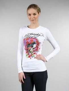 t shirt valentino rossi,boutiques ed hardy,T Shirt Ed Hardy Femme Manches Longues